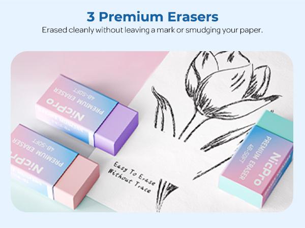 Nicpro 51 PACK Aesthetic Book Annotation Kit with Pen Case, 12 Dual Highlighters, 5 Gel Pens, 6 Mechanical Pencil, 2 Markers 1200PACK Transparent Sticky Notes and Tabs for Bible Study Student Stationary