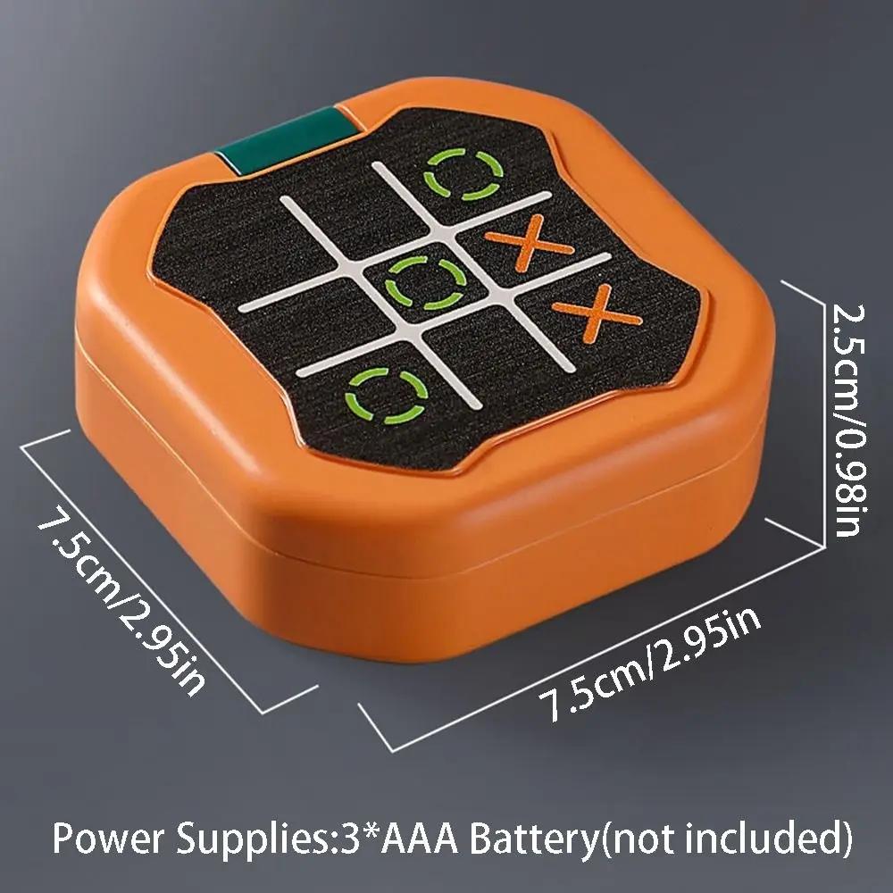 Electronic Tic-Tac-Toe Game, 9-in-1 Handheld Digital Puzzle Toy with Board, Tabletop Games, Portable Travel Brain Teaser Gift for Kids & Adults, Handheld Game Console