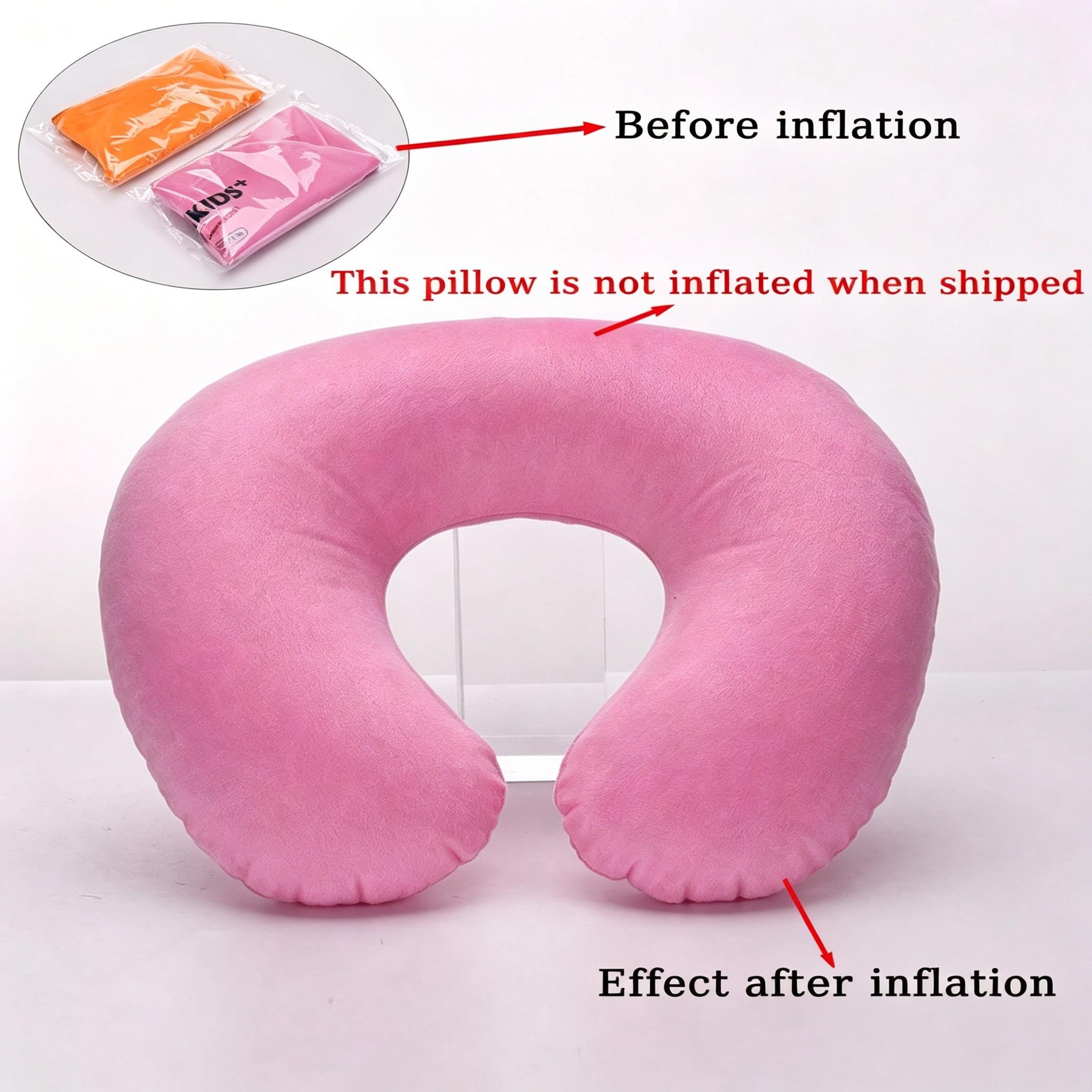 Inflatable Travel Pillow, Neck Pillow, Plane Pillow, Car Travel Pillow, U-Shape Neck Support, Travel Neck Cushion, Portable for Students/adults, Essential for Mailmen