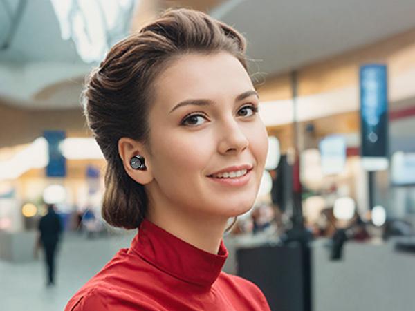 TOZO E1 Wireless Earbuds Build in Mic Clear Calls Ergonomic Light-Weight Bluetooth 5.3 in Ear Headphones IPX6 Waterproof Premium Stereo Sound Headset 30H Playtime with 32 EQs via APP, Black FathersDayGift Audio Charging earbuds headphones bluetooth