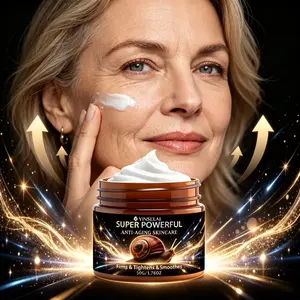 Snail Mucin Anti-Aging Face Cream, Firming & Tightening Moisturizer for Fine Lines & Wrinkles, Hydrating Skin Repair Facial Cream for Smooth, Youthful Skin