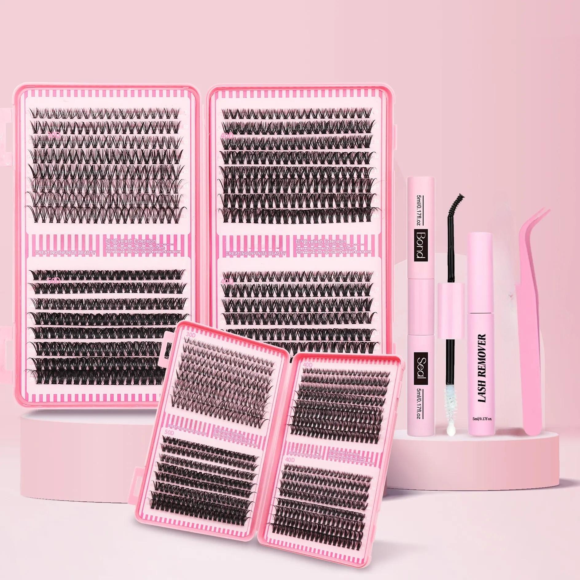 Lashes Lash Clusters Eyelashes Lash Clusters Extensions Kit Eyelash Extension Kit Eye Lashes, Lash Extension Kit Lashes Clusters KitWispy Manga Lashes, Individual Lashes Eyelash Extension Lashes Halloween Makeup 30D40D50D, D Curl 9-16mm Mixed Length