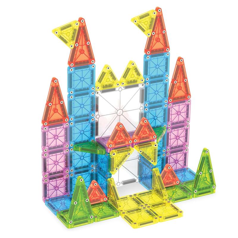 Mini Travel Magnetic Building Blocks Set with Storage Box, Multiple Build Options, Perfect Christmas Holiday Gift for Boys & Girls, Magnetic Building Tiles #TOP PICKS