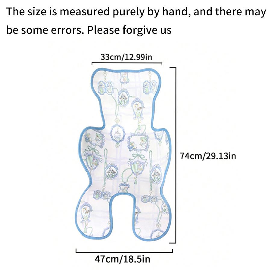 Baby Ice Silk Cooling Pad, Cute Print Cool Mat, Breathable Non-Stuffy ...