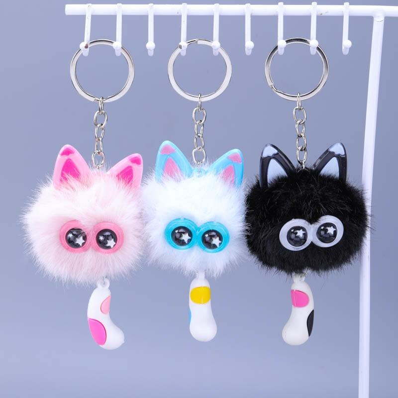 1/8pcs Cute Cat Plush Keychain Gift Set, Mini Cat Keychain for Car Decor, Birthday Gifts, School Carnival Prizes, Backpack Treasure Box