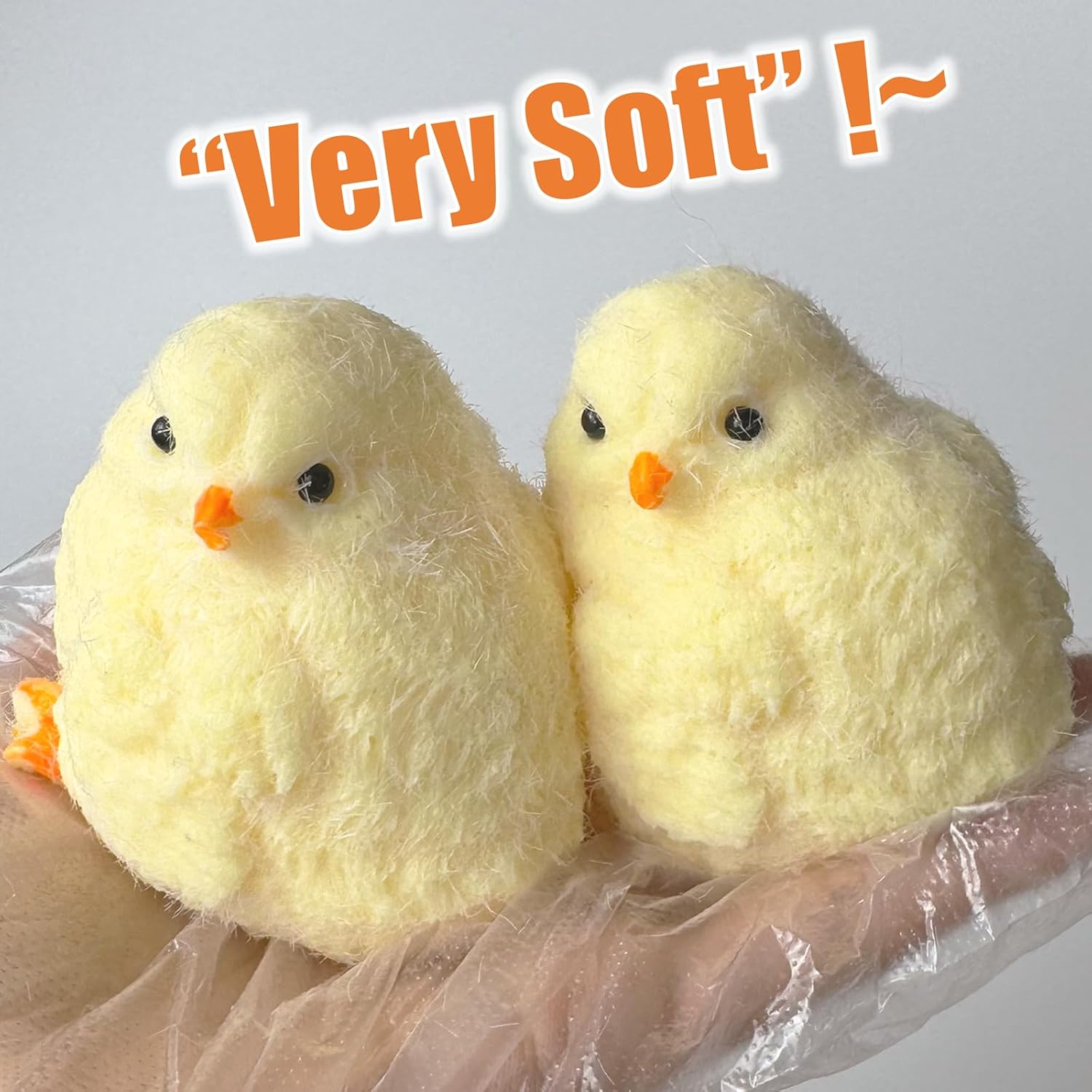 2 Taba Squishy Chicken Toys, Handmade Stress Relief Decompression Squeeze Squeezable Toys for Adults, Fun Christmas and Birthday Gift for Kids, Fidget Relief