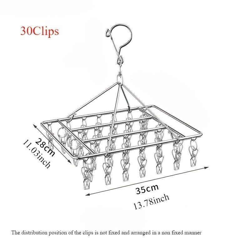 Multi clip style air hangers, sock drying racks, solid thick household sock clips, underwear and sock balcony drying racks