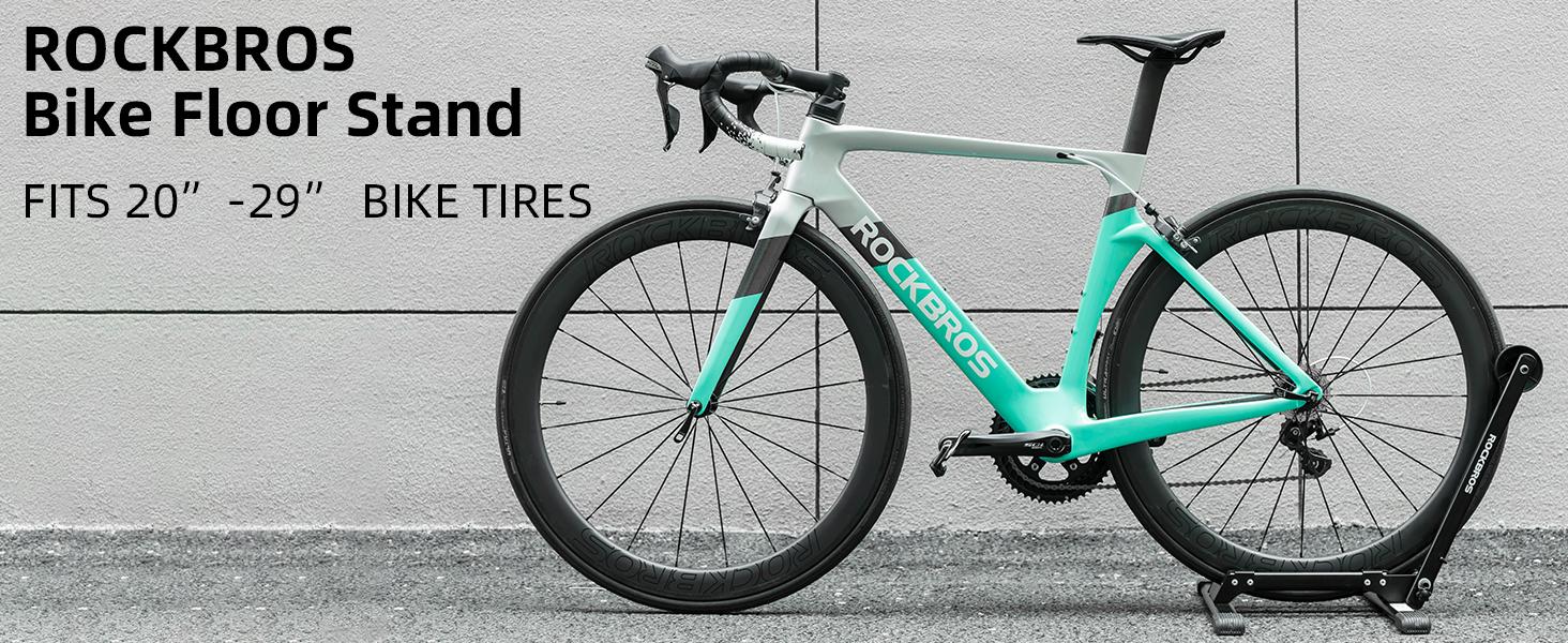 ROCKBROS Foldable Bike Stand for 20"-29" Wheels - Indoor & Outdoor Bike Holder