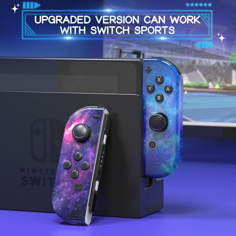 Wireless Controller for Nintendo Switch/lite/oled, DualVibration Function Replacement Parts, Wake-Up SwitchButton Design