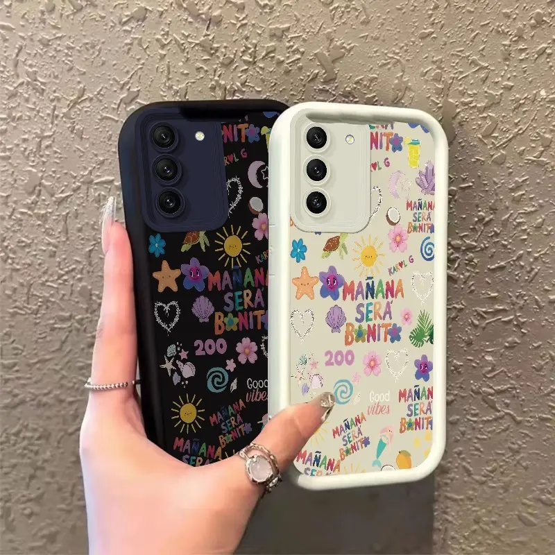 Phone case for Samsung GALAXY S21FE S22 S22PLUS S23 S23PLUS Karol G Mañana Será Bonit Tropical Case Celestial Eye Layered Phone Case soft silicone Gift TPU Shockproof ROOJTN235