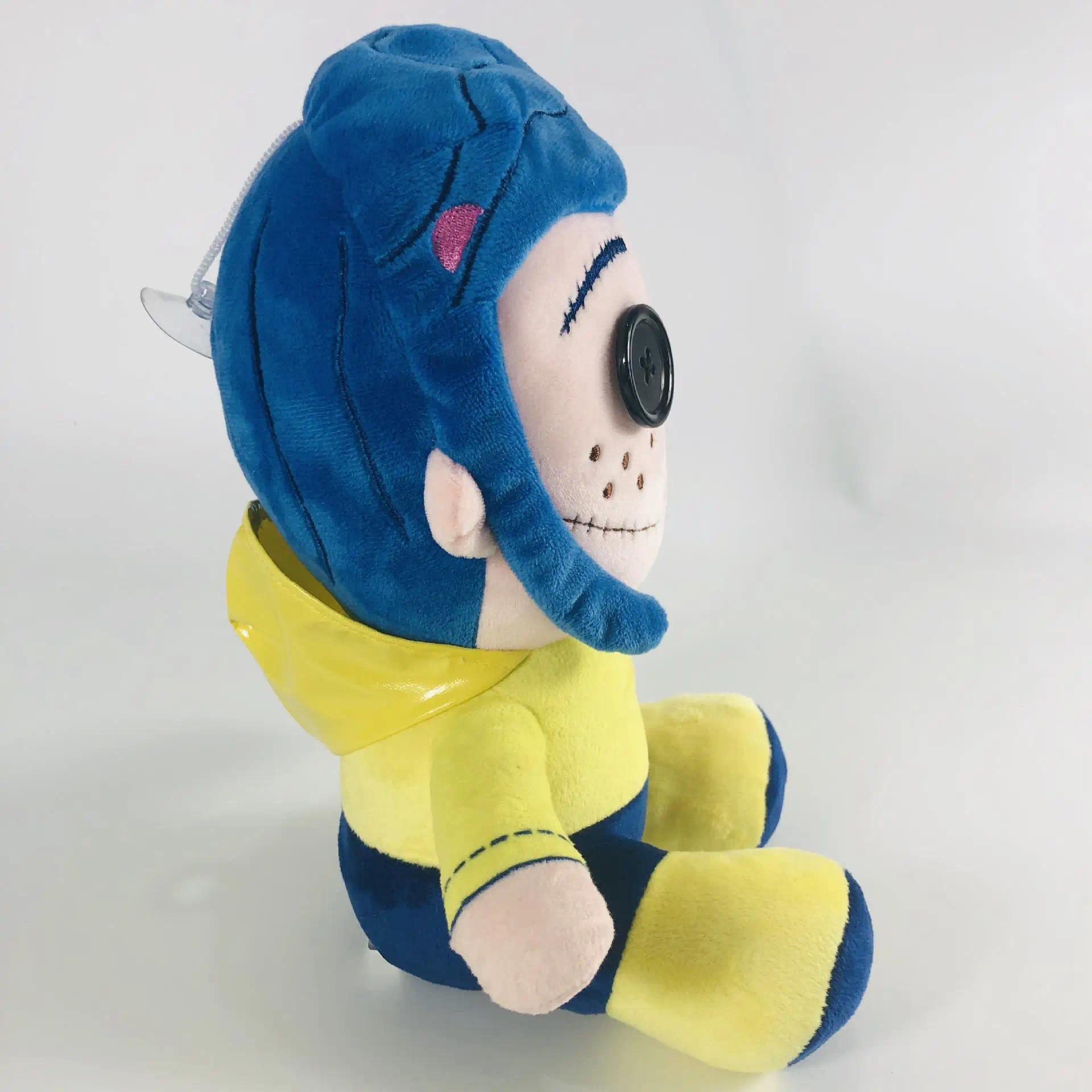 25cm Coraline Plush Doll Stuff Cartoon Figure Soft Pillow Ugly Cute Collection Dolls Room Kawaii Ornament Gift Birthday Kid Toys