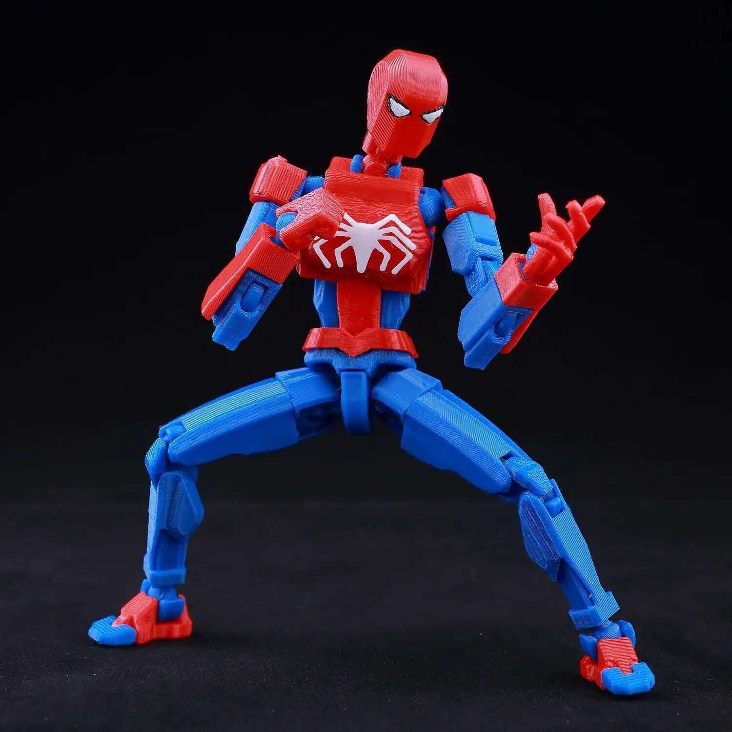 9L3D Printed Lucky Dummy 13 Spider-Man 3D Printed Action Figure, Multi-Jointed Poseable Anime Model, Collectible Gift for Fans 9L3D Printed Lucky Dummy 13 Spider-Man 3D Printed Action Figure, Multi-Jointed Poseable Anime Model, Collectible Gift for Fans