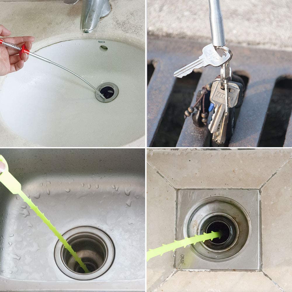 78.74-Inch Flexible Grabber Claw Reacher Tool - 4-Claw Bendable Hose, 0.7cm Bathroom Drain Clog Remover with Flexibility, Accessible to Narrow Places for Drain Cleaning Needs, 78.74 Inches 78.74-Inch Flexible Grabber Claw Reacher Tool - 4-Claw Bendable Hose, 0.7cm Bathroom Drain Clog Remover with Flexibility, Accessible to Narrow Places for Drain Cleaning Needs, 78.74 Inches