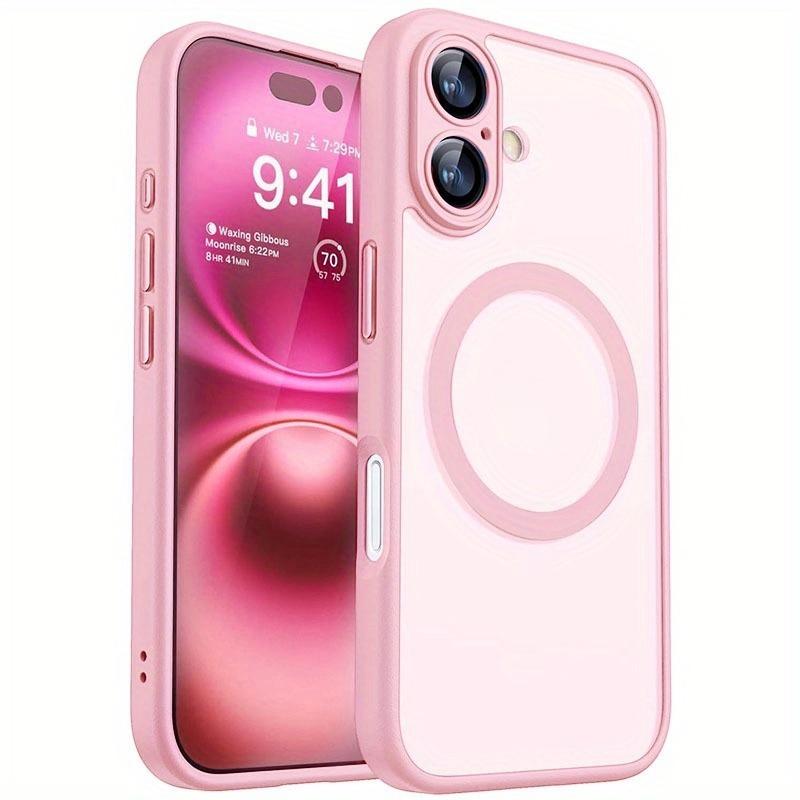 Magnetic Phone Case for iPhone 17/16/15/14/13/12/11, Upgraded Full-Camera-Protection Translucent Matte Compatible with MagSafe, Phone Cover, Phone Cover Casing