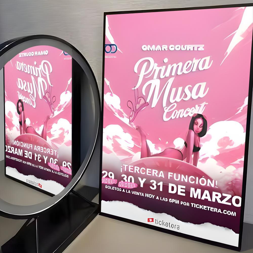 Famous Singer O-Omar C-Courtz Poster Peel & Stick Poster Set Wall Art – Self-Adhesive Aesthetic Room Decor | Gallery-Quality Waterproof Fade & Scratch Resistant Prints | Living Room, Bedroom, Dorm Home Decoration Multiple Sizes