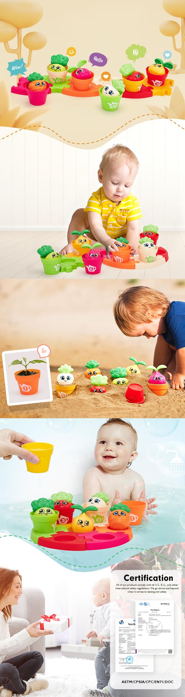 hahaland Puzzle & Garden Set - Color Sorting Stacking Toys for Toddlers 1-3, Montessori Learning Toys, Multi Activity Playset, Cute Carrot Easter Basket Stuffers Safe BPA-Free Materials, Perfect 1st Birthday Gift hahaland Puzzle & Garden Set - Color Sorting Stacking Toys for Toddlers 1-3, Montessori Learning Toys, Multi Activity Playset, Cute Carrot Easter Basket Stuffers Safe BPA-Free Materials, Perfect 1st Birthday Gift