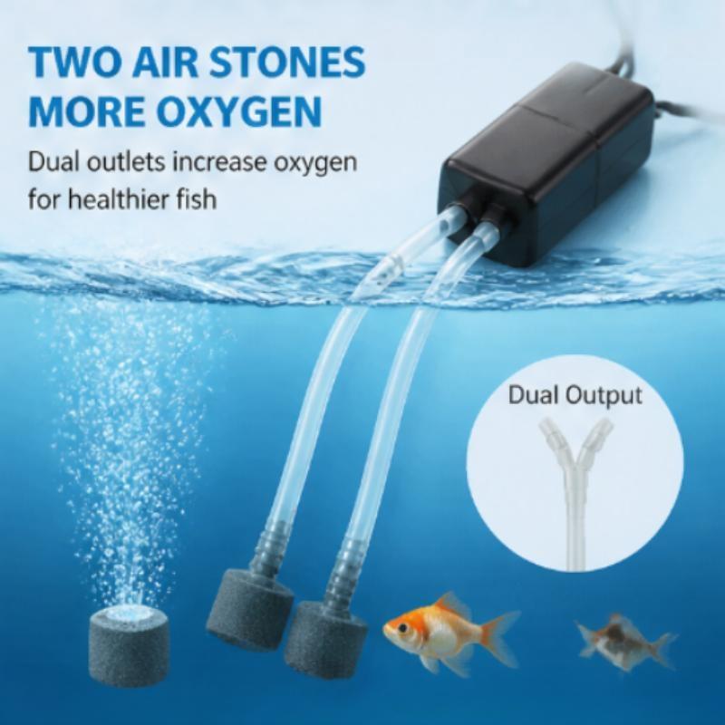 Oxygenation Pump Aerator USB Rechargeable Oxygen Pump Portable Fish Tank Fishkeeping Aquarium Supplies Ultra-Quiet High Airflow Efficient Pump Oxygenation Machine