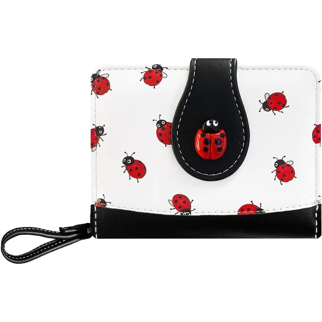 Cute Ladybug Print Wallet for Women and Girls(Gift)