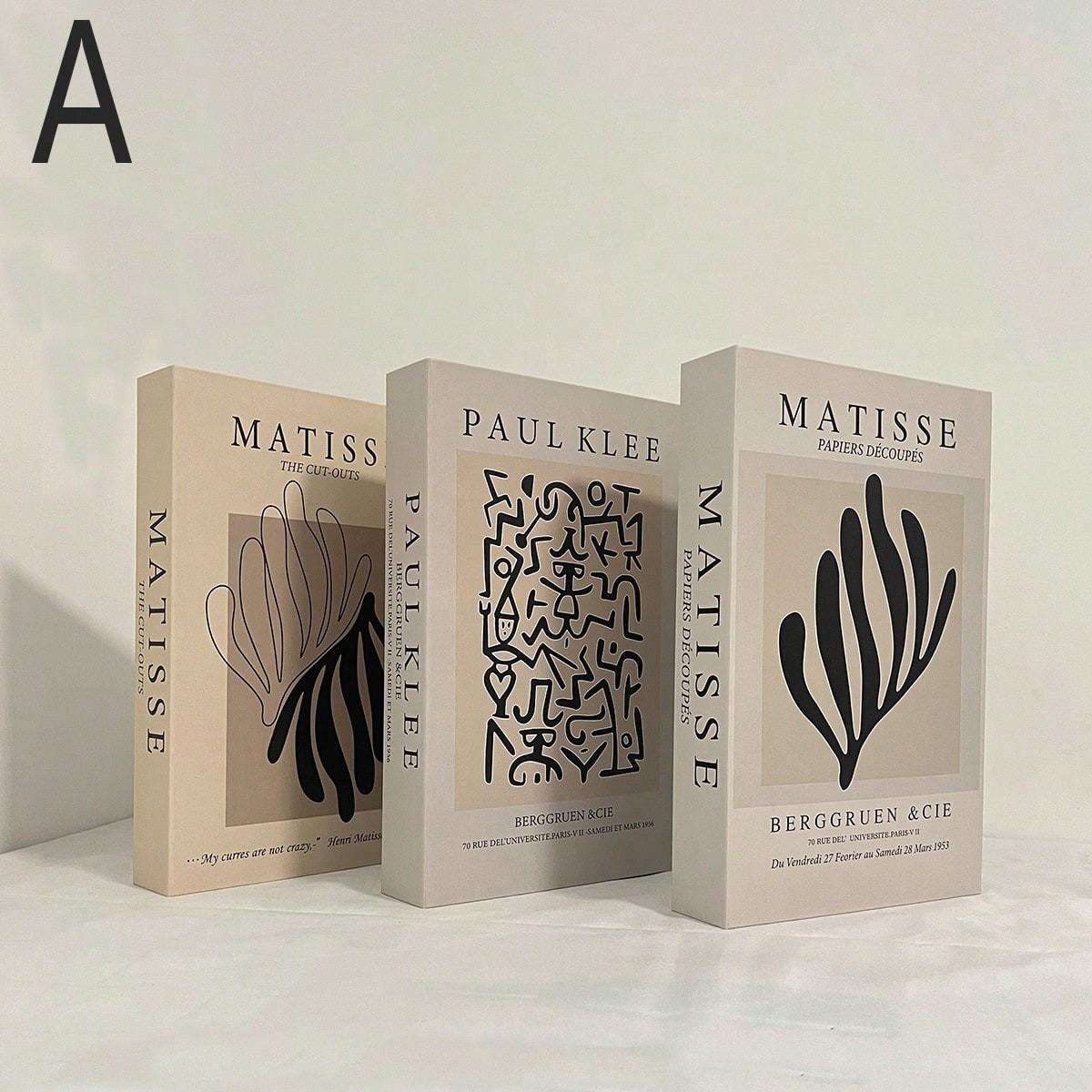 Modern Foldable Fake Book Set, Minimalist Home Office Decor, Fashionable Desk Ornament, Easy Assembly Required, Stylish Solution