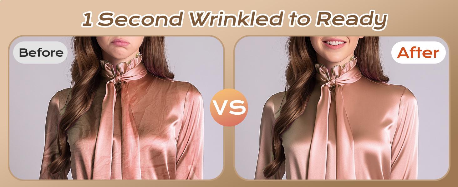 Steamer for Clothes, Portable Handheld Travel Steamer, Clothing Wrinkles Remover for Gament Steam, 1100W Powerful 2 In 1 Steamer&Iron, 100mL Water Tank Capacity, for 120V Home, Office, Travel