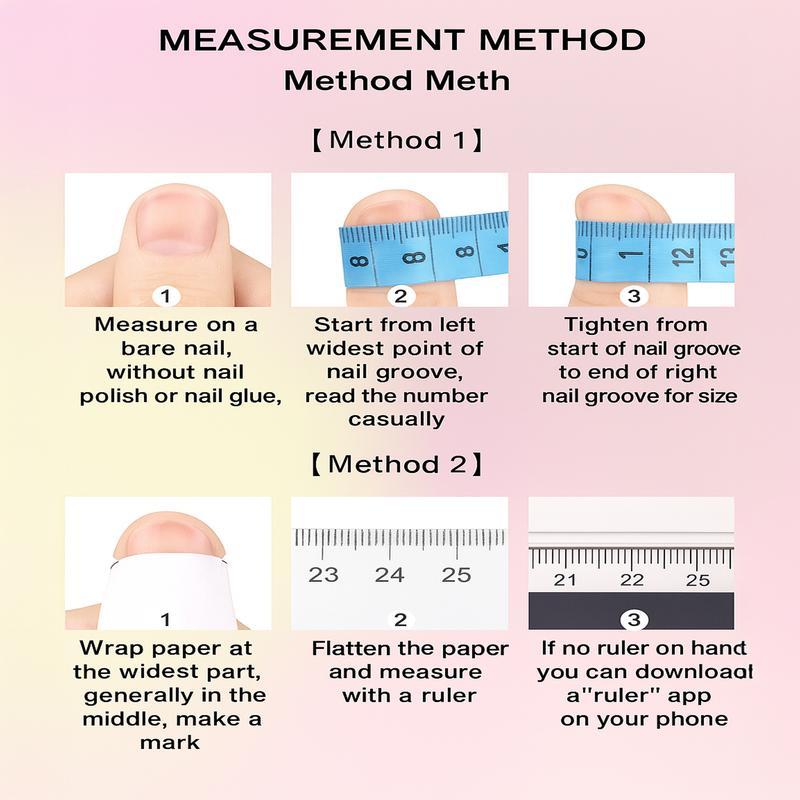 Orange Fake Nails Kit with Nail File & Tape, 48pcs/set Glossy Long Square False Finger and Toe Nails for Women & Girls