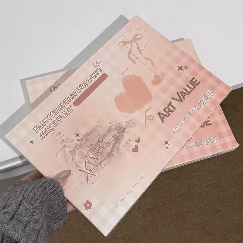 Art Value, Cosmetic Face Makeup Sets, Lip Gloss Blush Eyeshadow Powder Compact, Commuter Simple Makeup Necklace Kit, Full Makeup Equipment, Daily Makeup Kit