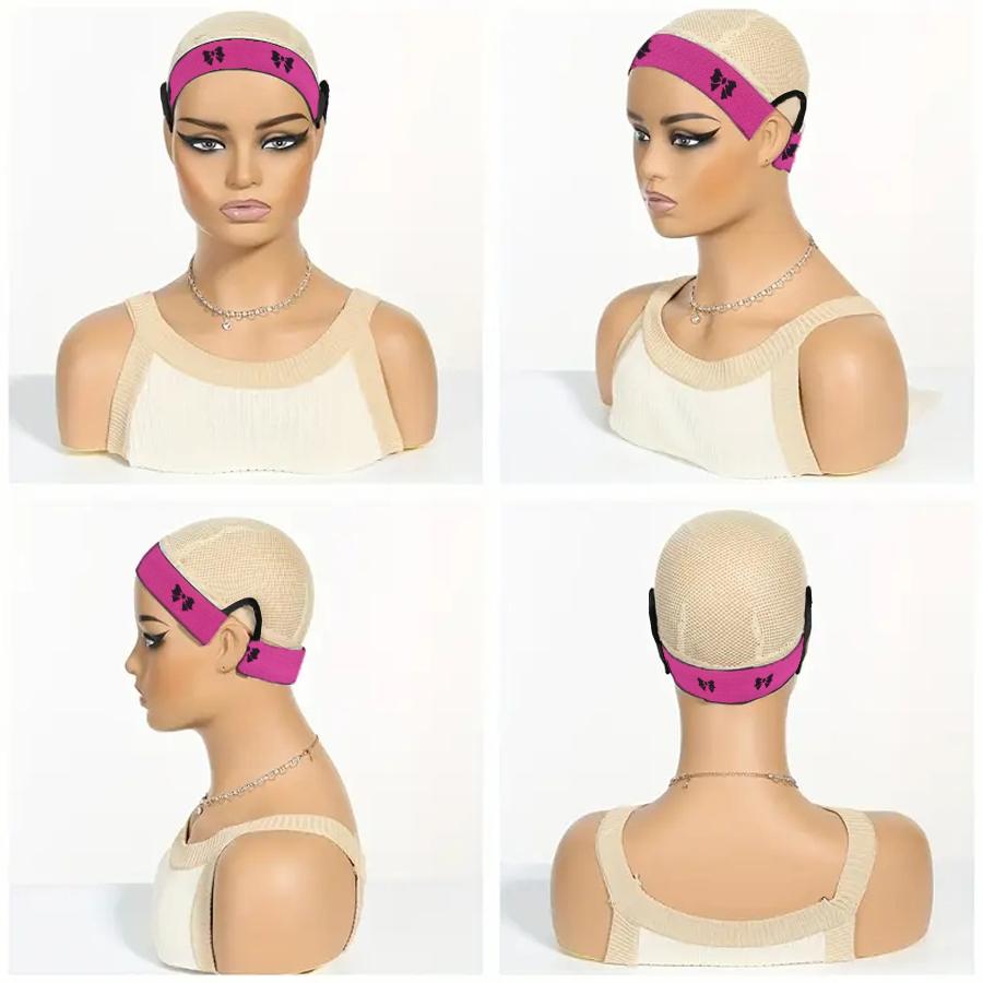 3pcs Lace Melting Band，Elastic Bands for Wigs - Lace Melting, Edge Wrap to Lay Edges,Ear Free Elastic Wig Band for Lace Front Wigs Zero Ear Pressusre Melting Edge Band