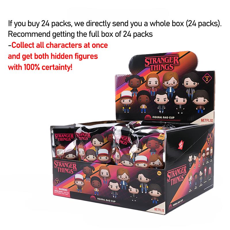 Stranger Things Officially Licensed 3D Anime Characters Series 2 Mystery Blind Bag Bulk Bag Clip Keychain Mike Wheeler Eleven Exquisite Collectible Suitable For Family And Friends Christmas Birthday Surprise Gift