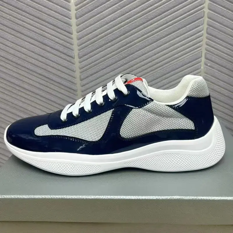 Fashion Trend High-Quality Comfortable Durable Patent Leather Mesh Anti-Odor Breathable Versatile Thick-Soled Casual Sports Men's Shoes and Color-Block Women's Shoes all-season comfort durable rubber sol,stylish,waterproof,toe,skinny s,slip-resistant