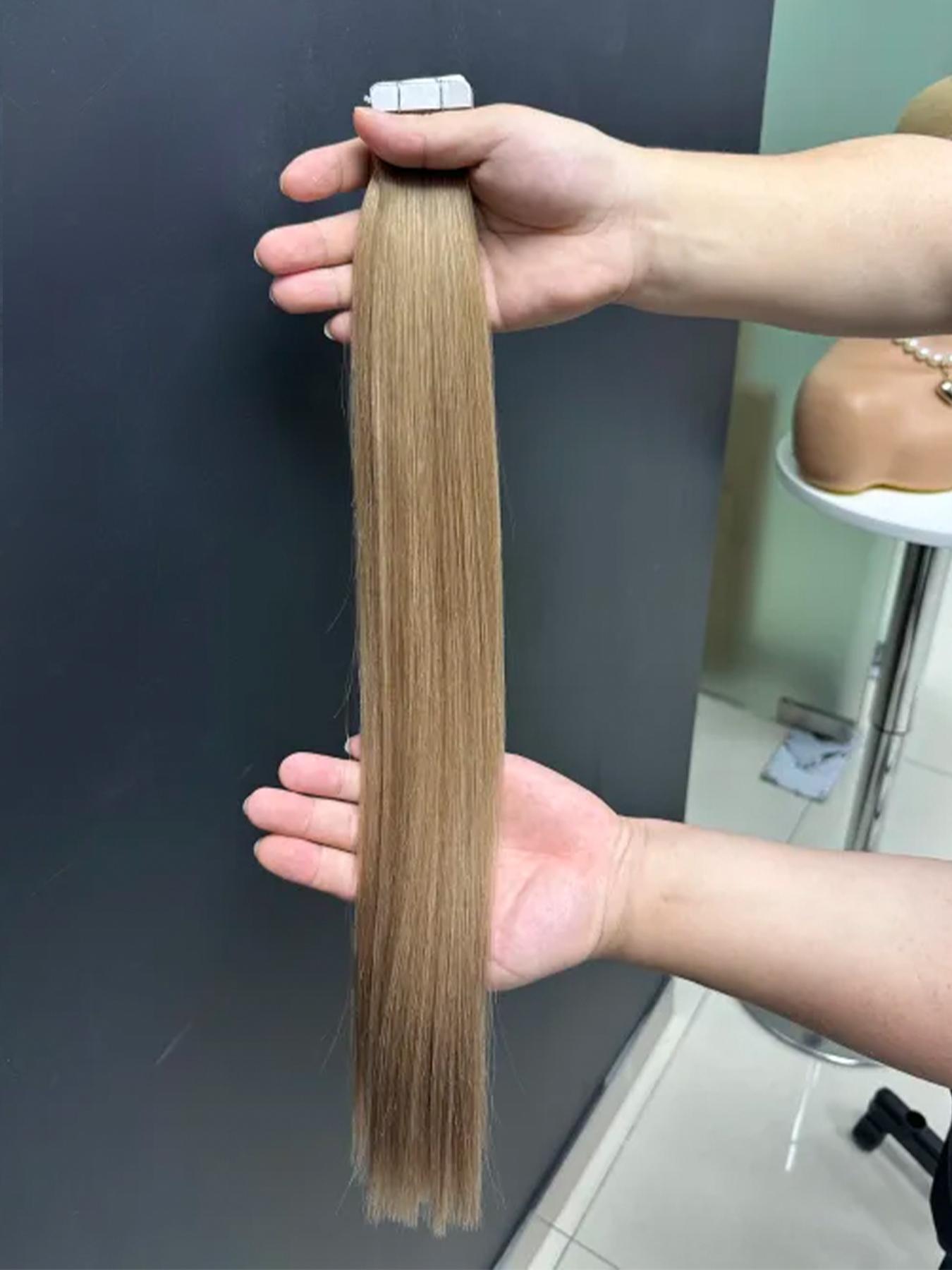 Human Hair Straight Tape-In Extensions 18-24 Inches 