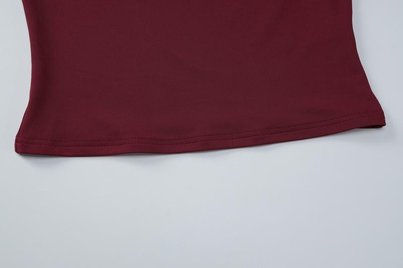 Women's Solid Lace Trim Tie-front Long Sleeve Square Neck Top, Plain Slim Fit Pullover Lace-up T-shirt Crop Top, Party Date Daily Casual Tees Blouse Tops For Ladies Spring Fall Winter Casual Basic Shirts, Womenswear