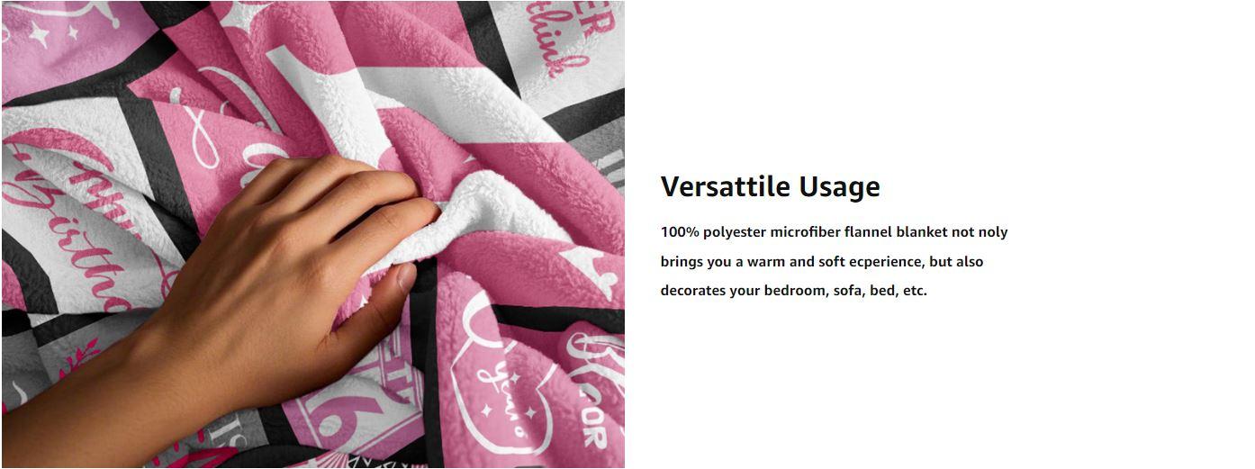 Sweet 16 Gifts for Girls - Cozy Blanket , 16th Birthday Present for Teens, Unique Party Decoration, Perfect Sweet Sixteen Gift Ideas for Teenage Girls Sweet 16 Gifts for Girls - Cozy Blanket , 16th Birthday Present for Teens, Unique Party Decoration, Perfect Sweet Sixteen Gift Ideas for Teenage Girls