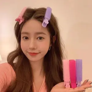 2/4Pcs Bangs Hair Root Fluffy Hair Clips Lazy Hair Top Styling Curling Barrel Portable Korean Hair Clips Hair Rollers