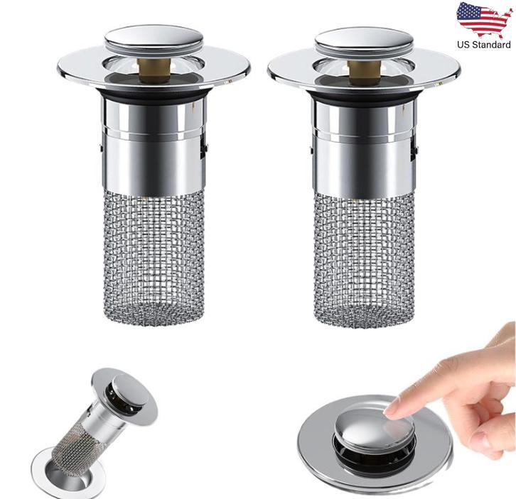 2pcs Bathroom Sink Drain Strainer,Stainless Steel Hair Catcher Basket, Universal Fit for US Bathroom Sinks, Bathtubs, Showers & Floor Drains (2pcs) 2 stud shoe 2pcs Bathroom Sink Drain Strainer,Stainless Steel Hair Catcher Basket, Universal Fit for US Bathroom Sinks, Bathtubs, Showers & Floor Drains (2pcs) 2 stud shoe