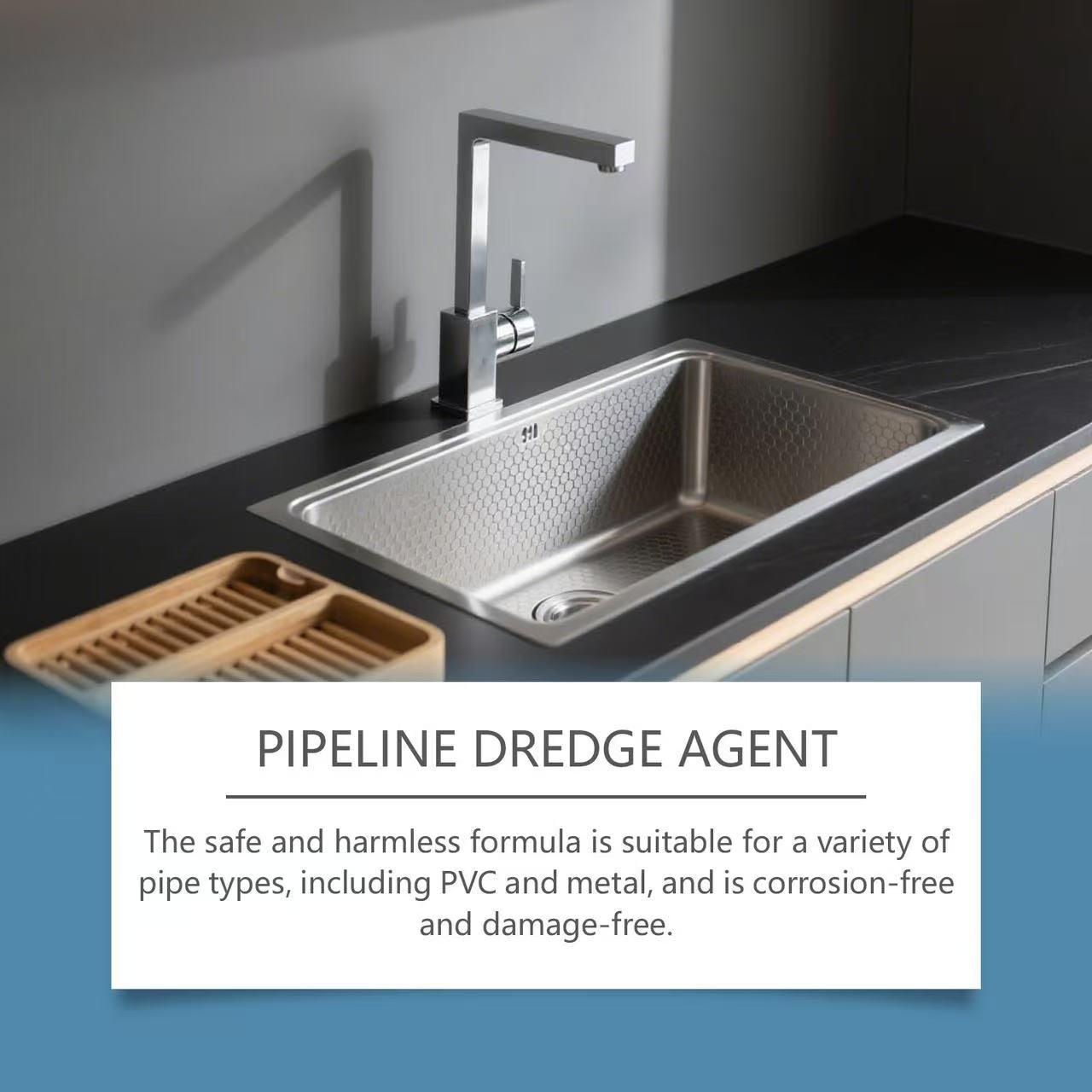 Drain Cleaner Kitchen Grease Bathroom Hair Clog Protection Odor Removal Household Cleaning Agent, Effective Pipeline Care Solution