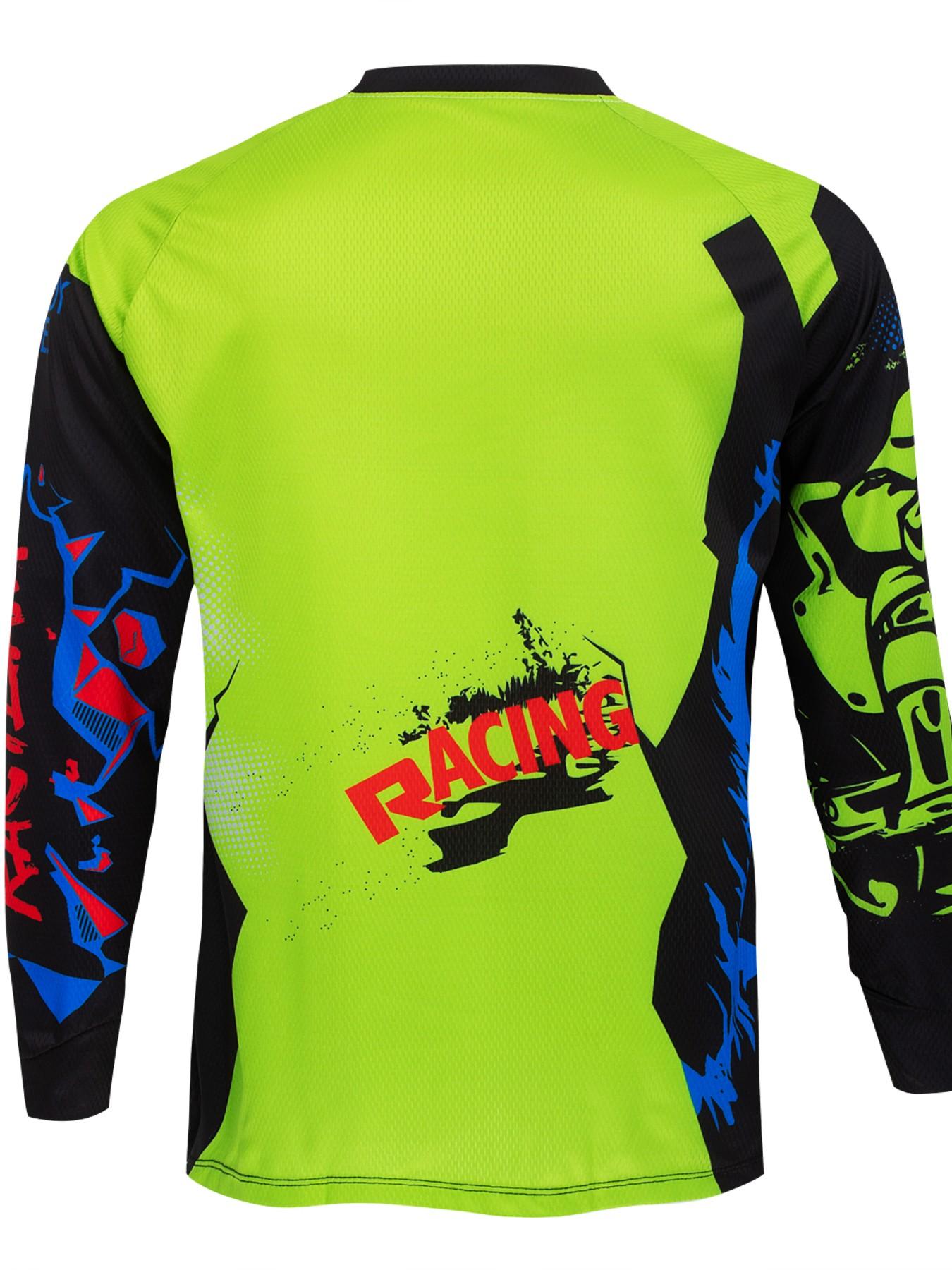 Men's Off-Road Motorcycle Jersey, Team Racing Cycling Clothing, Breathable MOTO Long Sleeve Sports T-Shirt, Spring Summer 2026