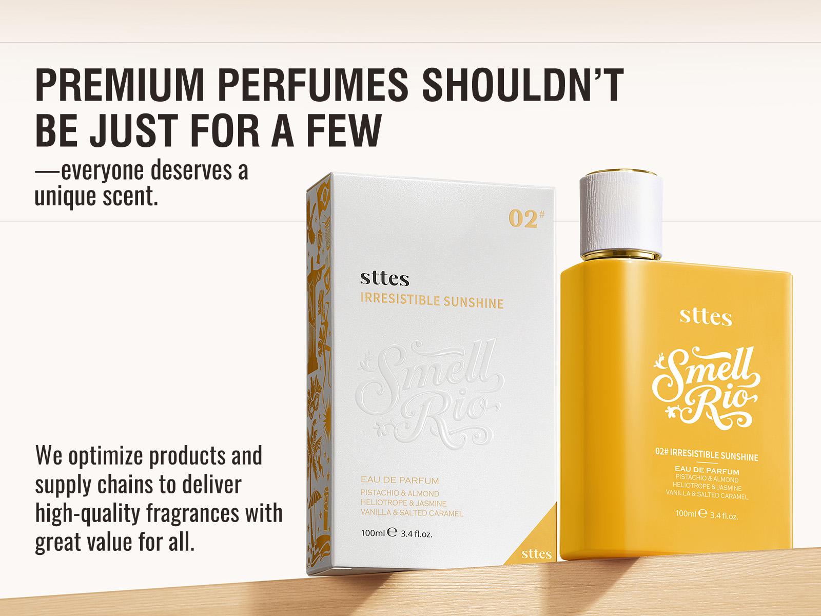 Sttes Perfume 02 Irresistible - Perfume for Women - Pistachio, Vanilla & Salted Caramel Eau de Parfum 100ml