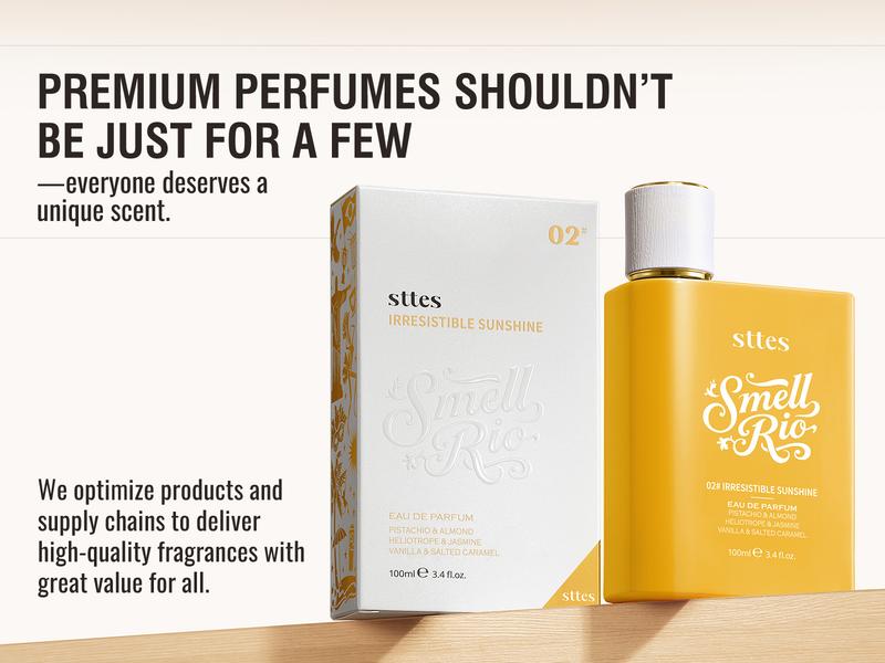 STTES Perfume 02 (The Long-Lasting Evolution of 602) - Eau De Perfume 100ml (3.4fl Oz)  vanilla Gourmet tune (Caramel vanilla flavor)