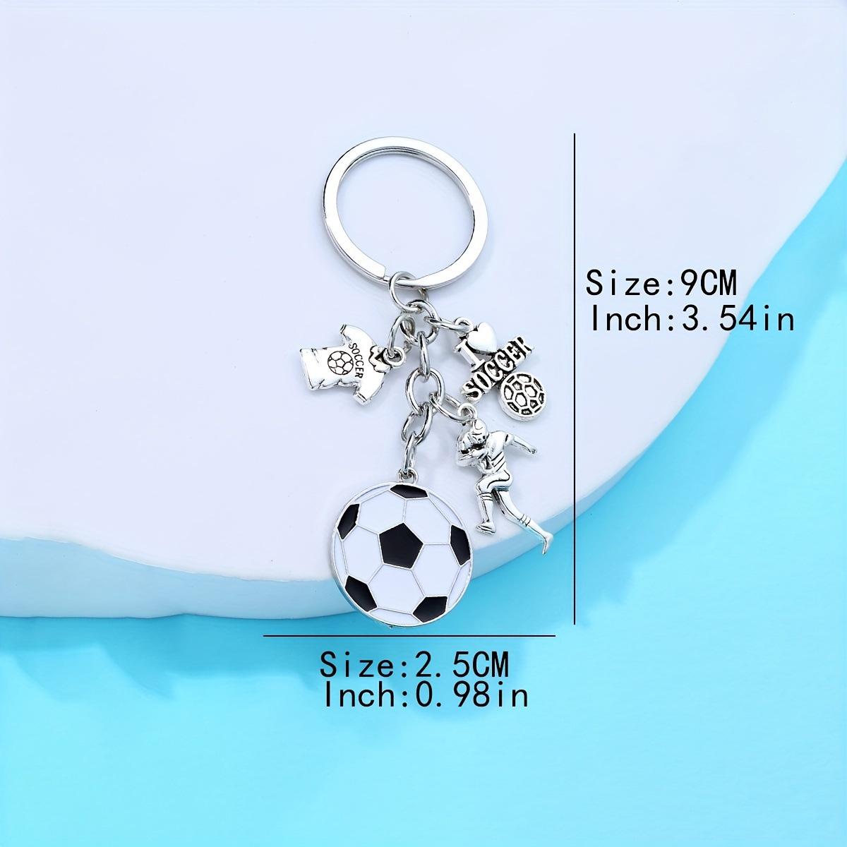 Fashion Zinc Alloy Oil Drip Football Keychain, Sports Game Key Ring for Athletes, Backpack Pendant Gift for Friends & Boyfriend,Creative DIY Sports Ball Keychain, Football Keyring Bag Charm, Unique Key Holder Accessory, Perfect Gift for Sports Enthusiasts