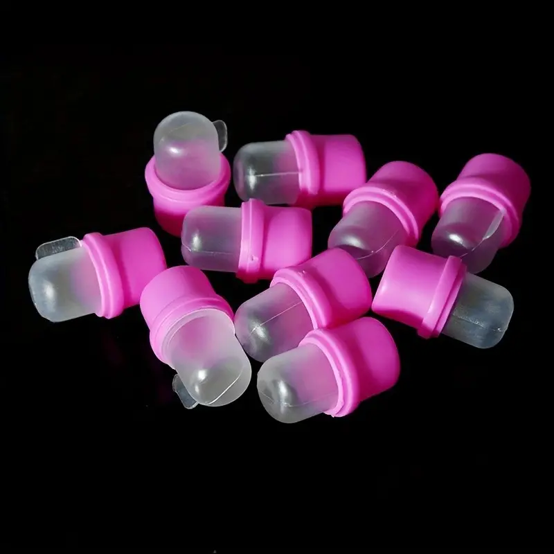 10pcs Nail Art Removal Kit, Silicone Nail Remover Set, Suitable for Finger Cots, Crystal Nails, UV Nails, Easy-To-Use Nail Care Tools