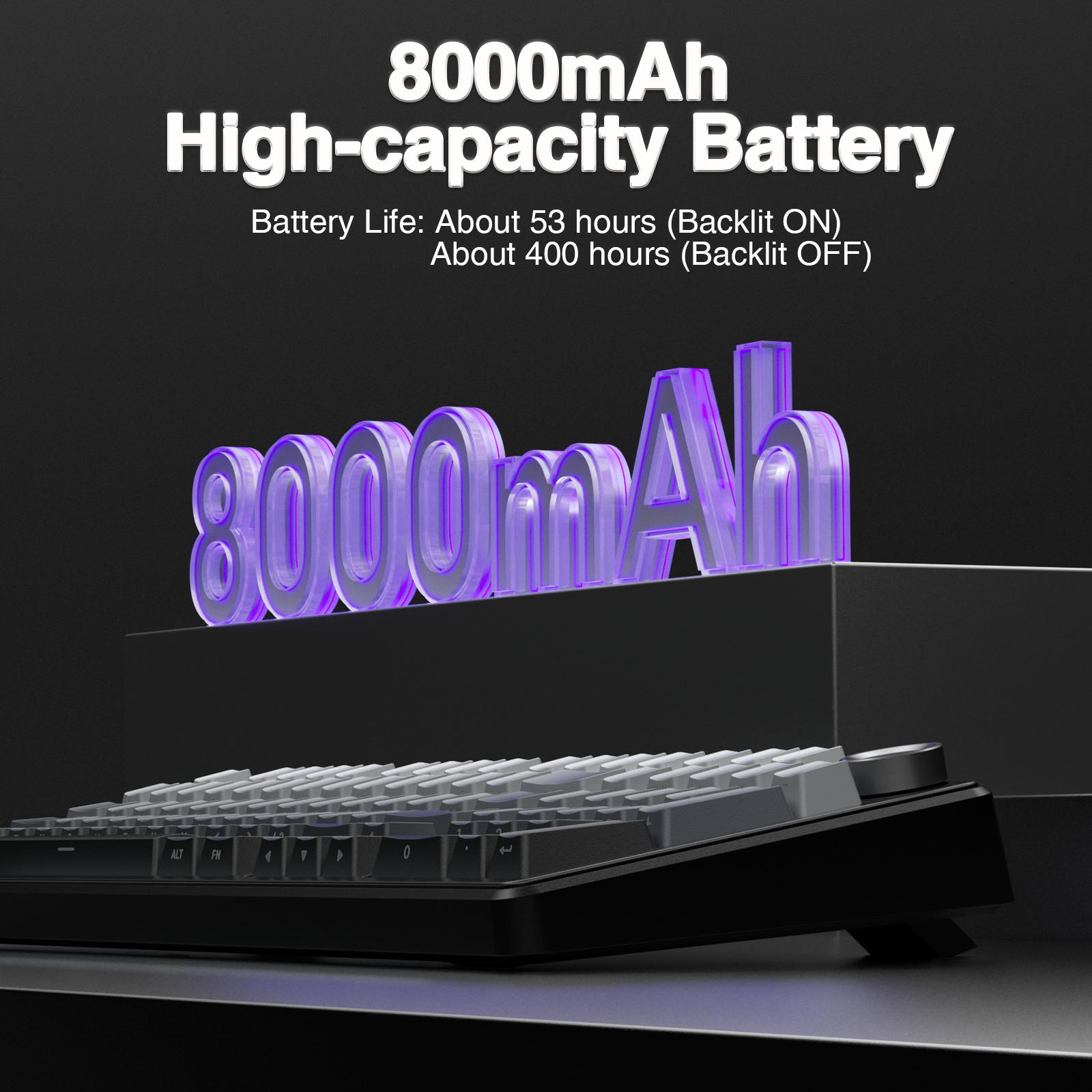 AULA F99 Pro Hot Swappable Wireless Mechanical Keyboard with Knob,Tri-Mode Connection BT5.0/USB-C/2.4GHz,Pre-lubed Switches,Gasket Structure,RGB Backlit Computer Gaming Keyboard (Side Printed Black) Creamy keyboard PC Accessoies  TikTokShopfalldealsforyou