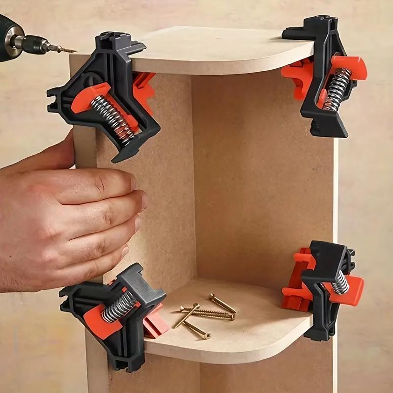 Woodworking Right Angle Clamp, Right Angle Clamp, Fixing Right Angle Tools, Suitable for Making Picture Frames, Fish Aquariums, Cabinets, Hardware