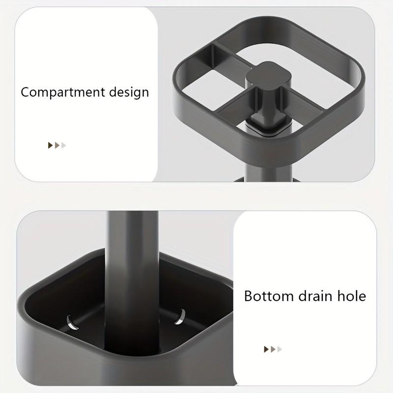 1pc Bathroom Toothbrush Holder, Fits Toothpaste, Electric Toothbrushes & Mouthwash Cups, Ideal for Couples & Families