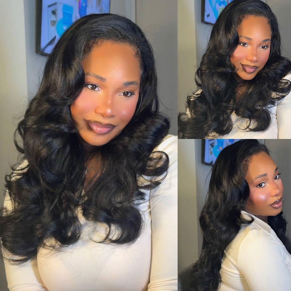 Recool Hair Pre-Layer Half Wig Yaki Body/Burmese Curly/Yaki Straight Human Hair Wig With Drawstring Minimal/No Leave Out Upgrade Wigs for Black Women Beginner Friendly No Sew in No Glue Glueless Clip In Half Wig 180% Density#TikTokShopBlackFriday Recool Hair Pre-Layer Half Wig Yaki Body/Burmese Curly/Yaki Straight Human Hair Wig With Drawstring Minimal/No Leave Out Upgrade Wigs for Black Women Beginner Friendly No Sew in No Glue Glueless Clip In Half Wig 180% Density#TikTokShopBlackFriday