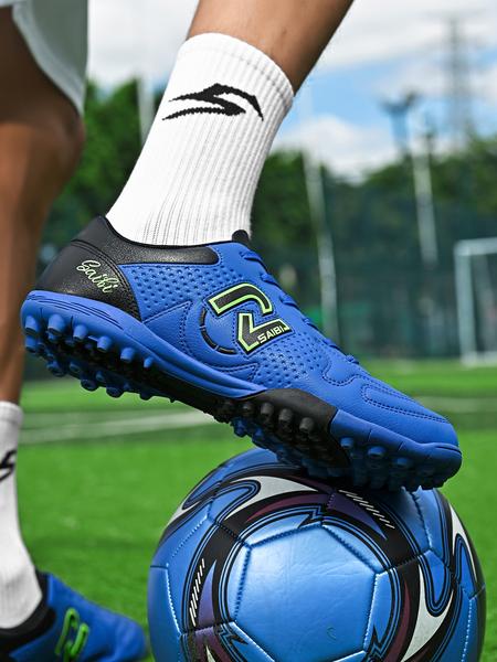 Unisex TF Soccer Shoes, Turf Shoes, Soccer Cleats, Durable PU Leather & Rubber Sole, Sporty Style, All-Season Wear, Anti-Slip Design, Suitable for Multiple Surfaces