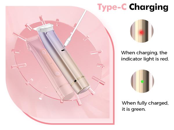 2-in-1 PVBKZ Bikini Trimmer | Painless Electric Shaver for Face, Body & Intimate Areas