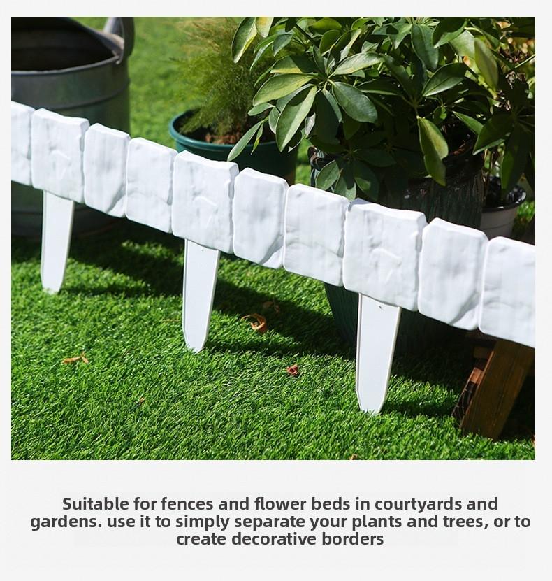 Plastic fence fence Garden fence Garden gardening fence Christmas villa Outdoor foldable fence