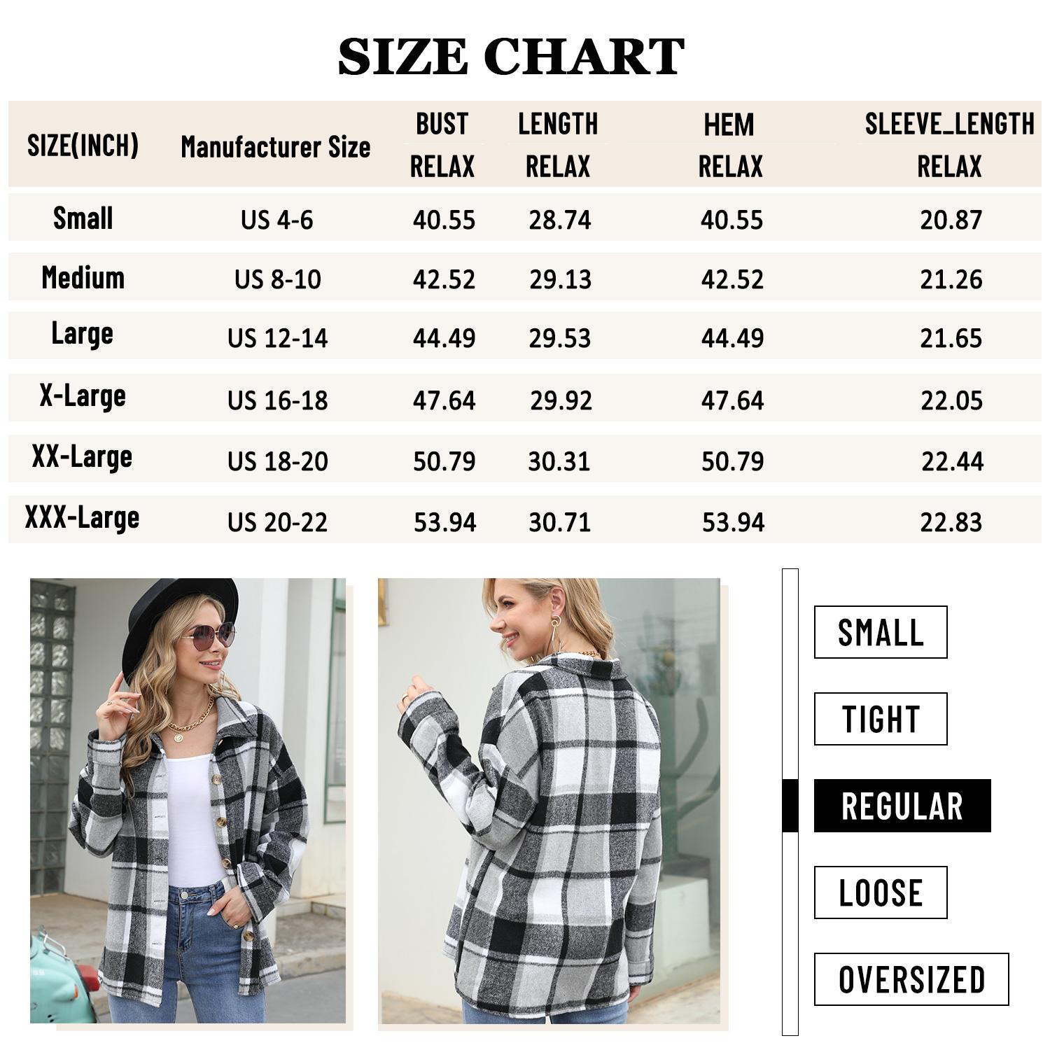 Angerella Womens Casual Plus Size Shacket Jacket Long Sleeve Button Down Shirts Blouses Tops Collared Coats