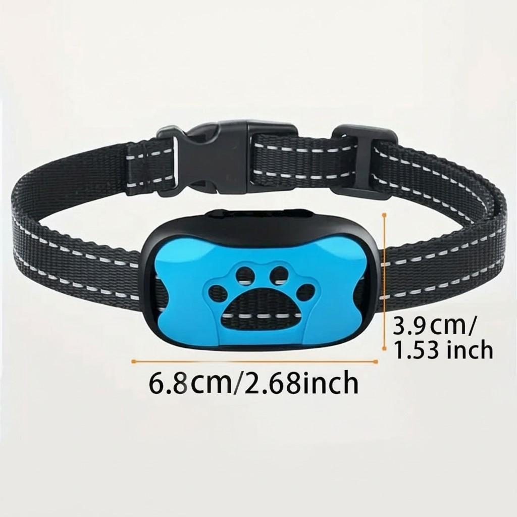 Smart Anti-Barking Dog Collar, Adjustable Bark Control Device with Beep and Vibration, Rechargeable No-Shock Humane Training for Small Medium Large Dogs