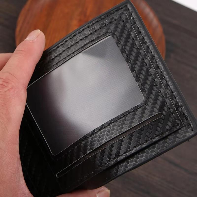 Carbon Fiber Texture License Plate Durable Wallet for Bronco, Holds Driver's License, ID Card, Bank Cards, Cash, Practical Car Gift for Enthusiasts